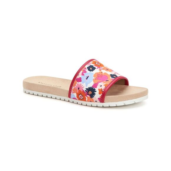 CHARTER CLUB Shoes - CHARTER CLUB Womens Pink Comfort Beyso Round Toe Slip On Slide Sandals 6 M